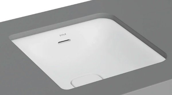 Vitra 7533B001-1082 Metropole Kare Tezgahaltı Lavabo Mat Beyaz.